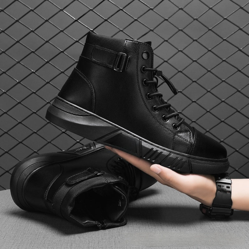 Bottes Martin pour hommes Bout rond Bottes décontractées