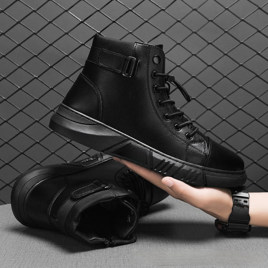 Bottes Martin pour hommes Bout rond Bottes décontractées
