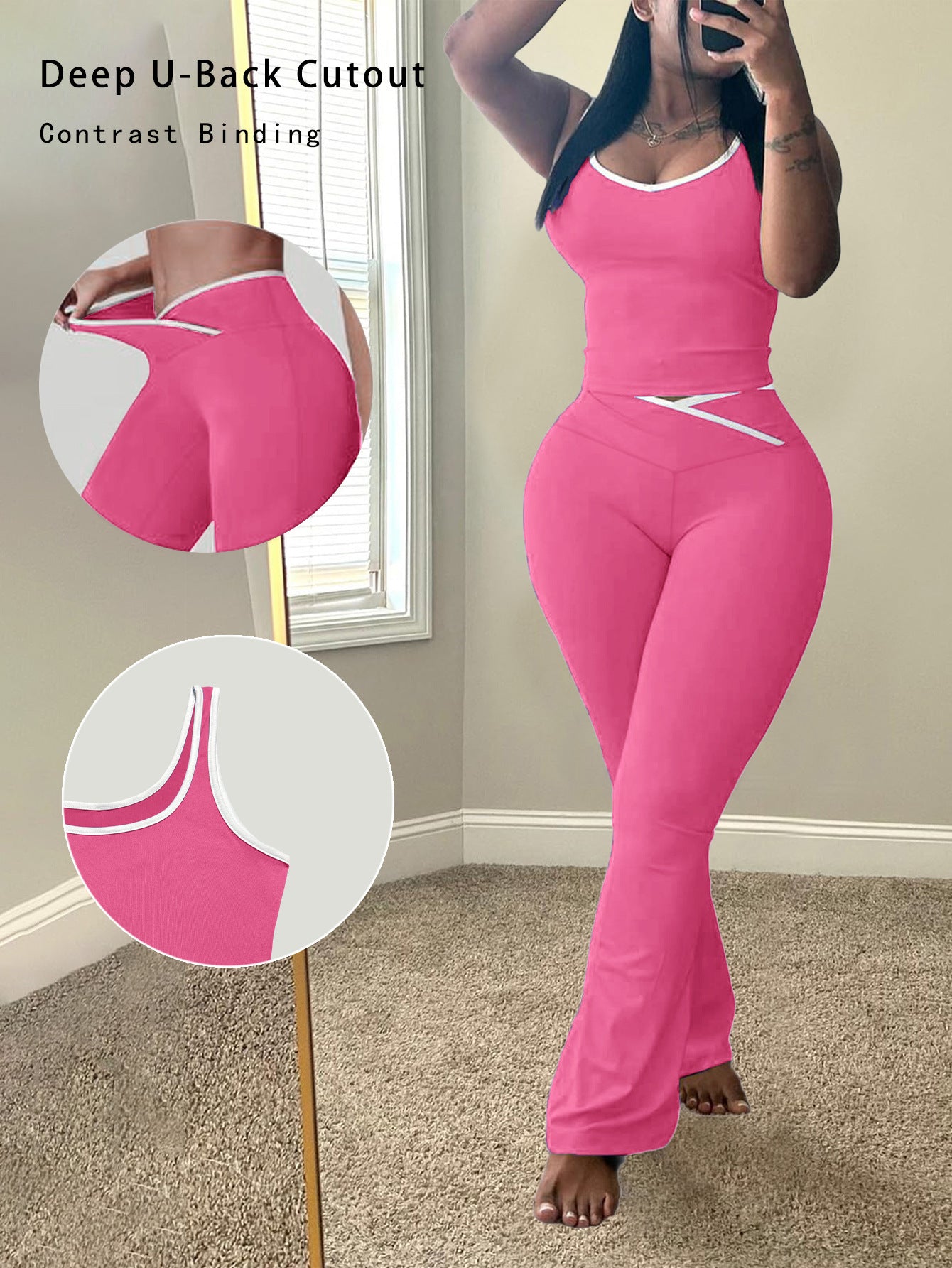 Débardeur d'été pour femmes et pantalon