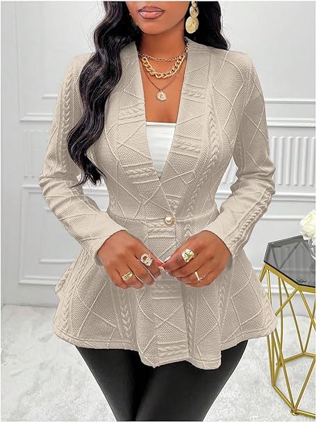 Manteau jacquard pour femmes