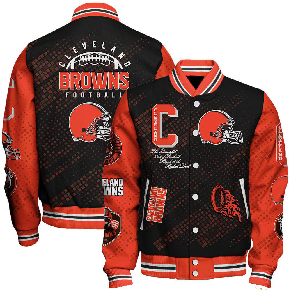 Veste de baseball à col montant