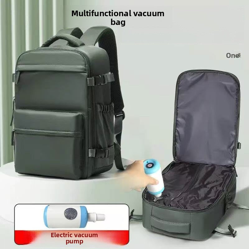 Sac à dos de voyage multifonctionnel à compression automatique