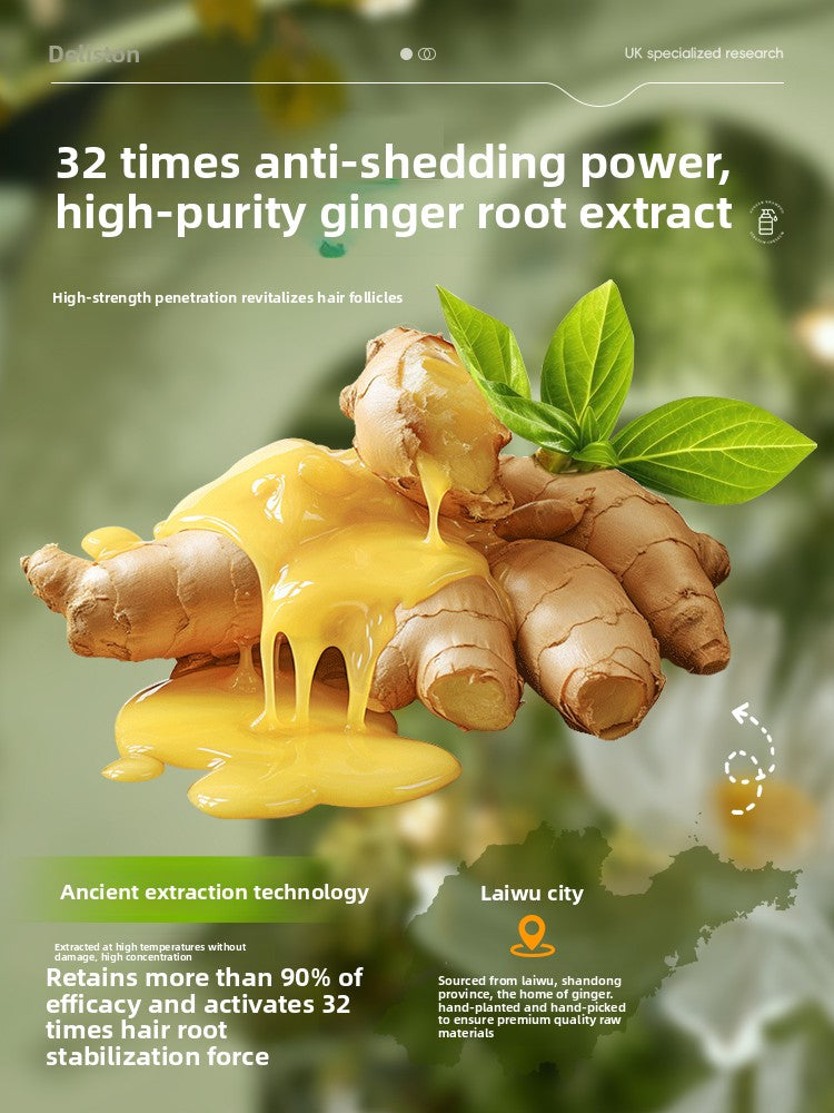 Shampoing Dilishidun Gingembre Anti-Chute de Cheveux