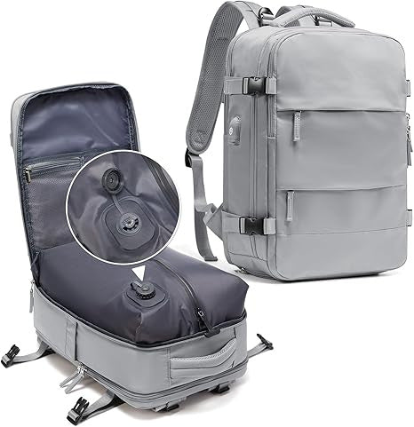 Sac à dos de voyage multifonctionnel à compression automatique