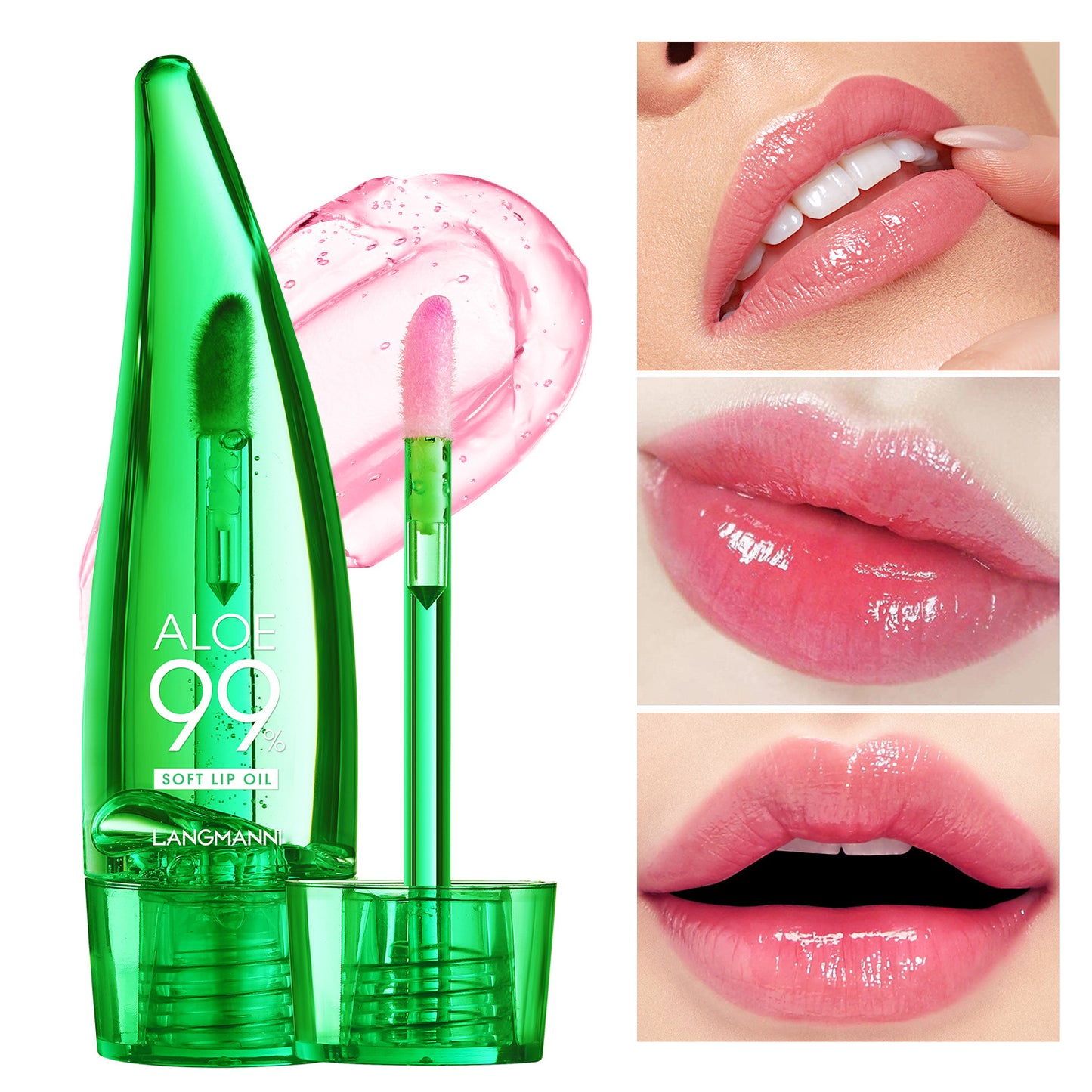 Gloss à lèvres à l'aloe vera qui change de couleur