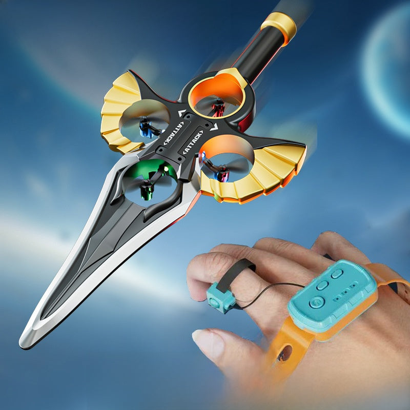 Jouet Épée Volante Télécommandée en Mousse avec Montre/Manette