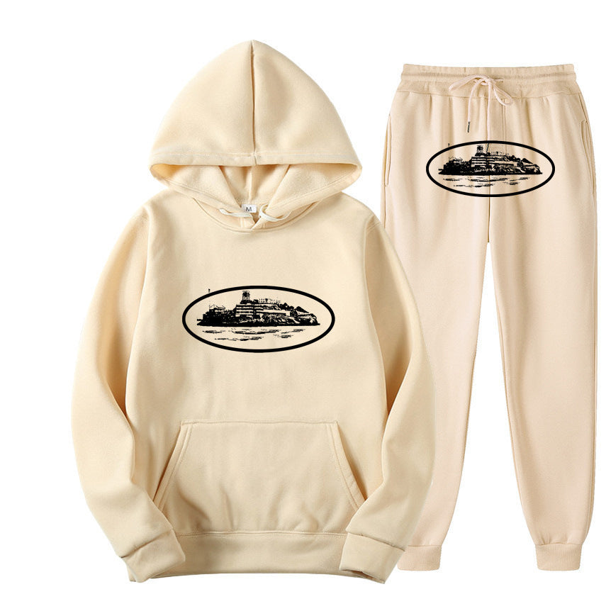Ensemble sweat à capuche ample pour tenue de rue tendance