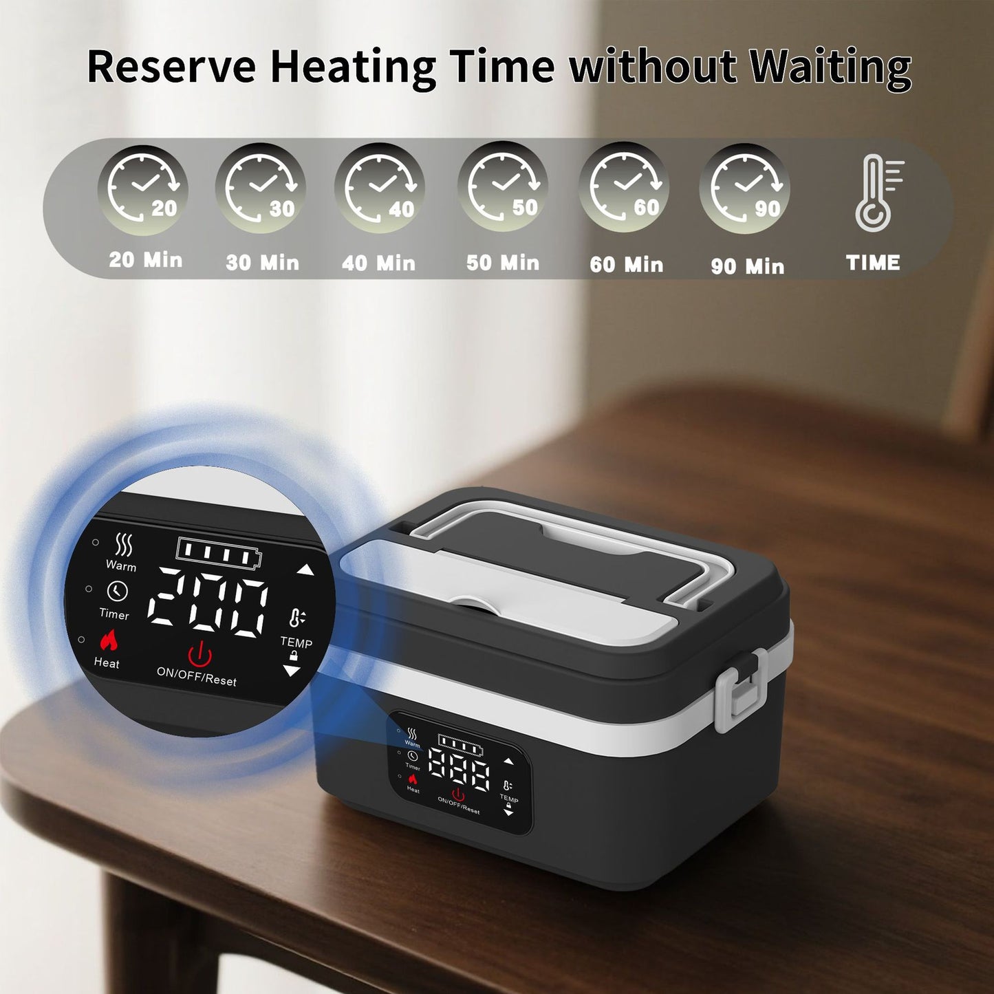 Boîte à déjeuner chauffante USB portable