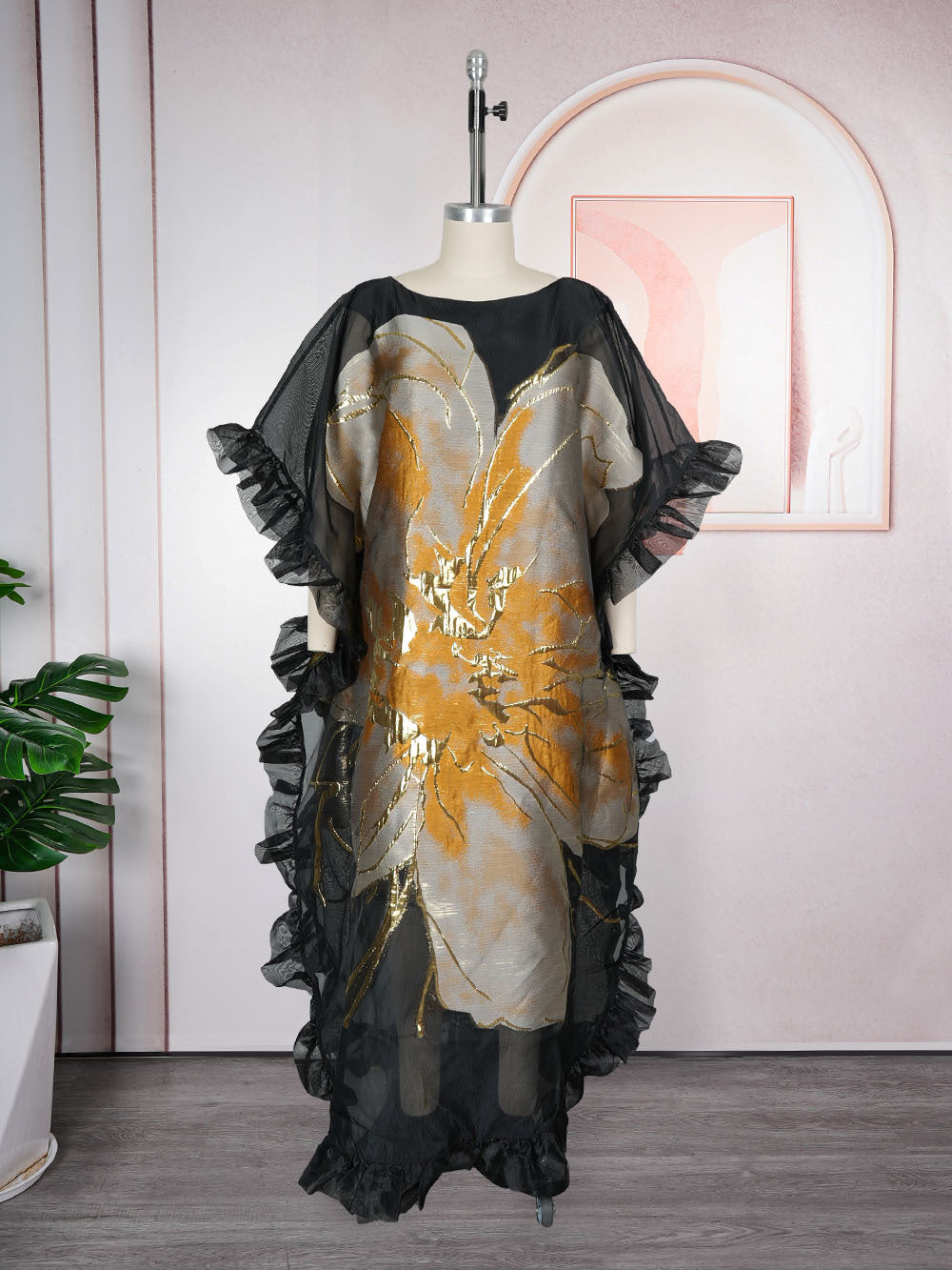 Habit :Robe en organza à imprimé floral