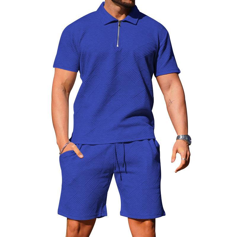 Polo et short texturés pour homme