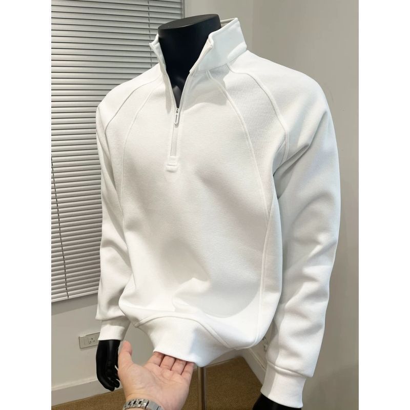 Sweat-shirt à demi-fermeture éclair pour hommes