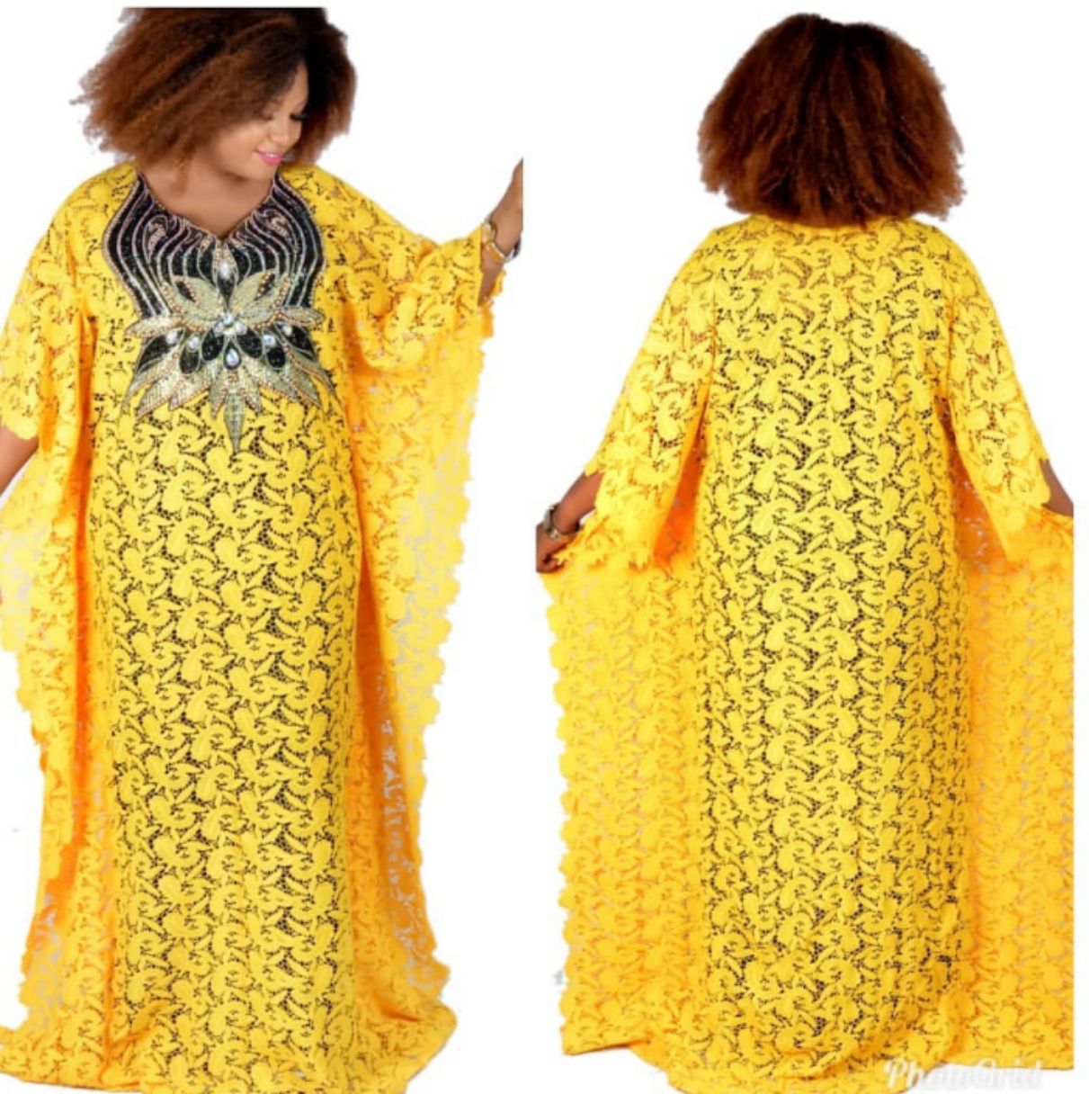 Habit :Robe en dentelle brodée