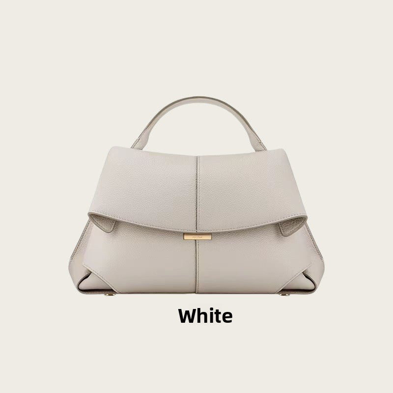 Sac bandoulière plissé en cuir véritable Polène Smile