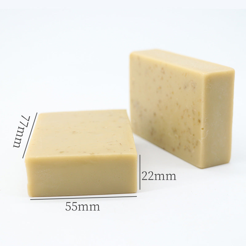 Savon fait main au riz, à l'huile de coco et à l'avoine