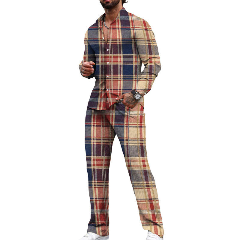 Chemise à manches longues costume décontracté