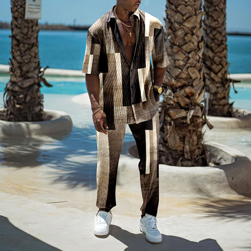 Chemise à manches courtes pour homme