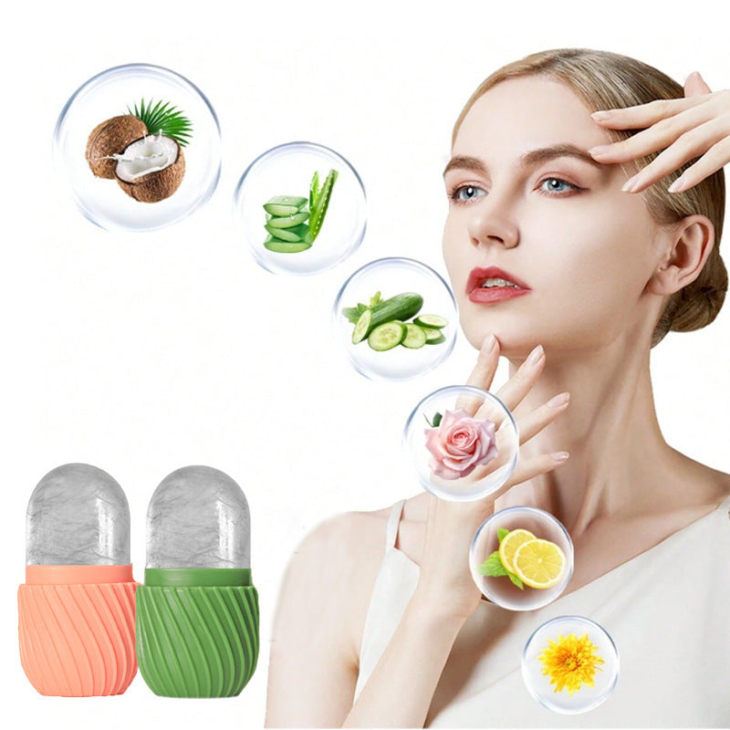 Moule à glace portable en silicone pour le visage pour le soin des pores