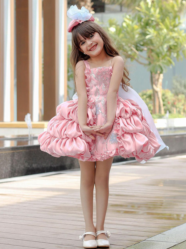Robe de princesse Lolita pour filles avec nœud