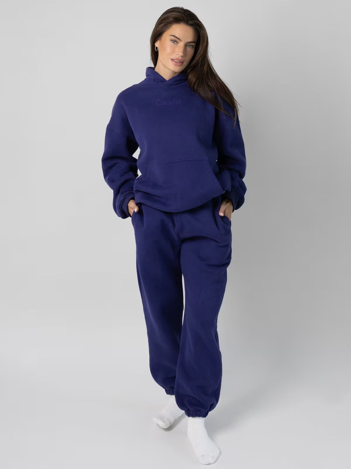 Ensemble sweat à capuche et pantalon doublé en polaire