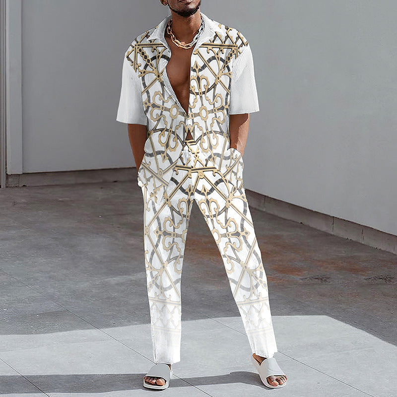 Chemise à manches courtes pour homme
