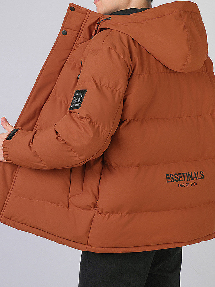 Veste d'hiver thermique coupe-vent pour homme