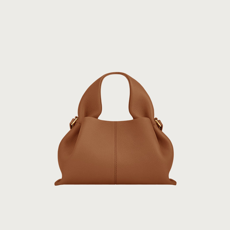 Sac bandoulière en cuir véritable à motif raviolis