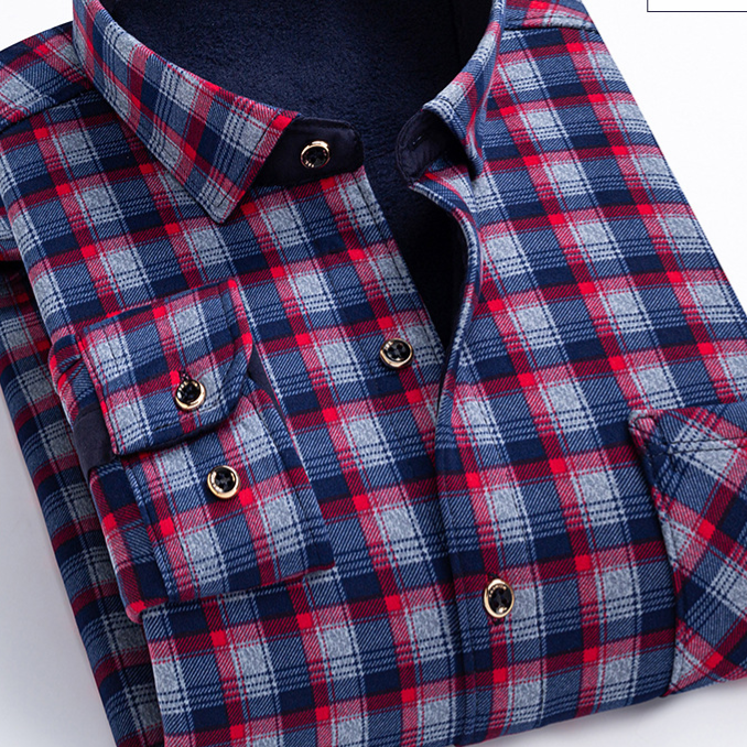 Chemise à carreaux pour homme