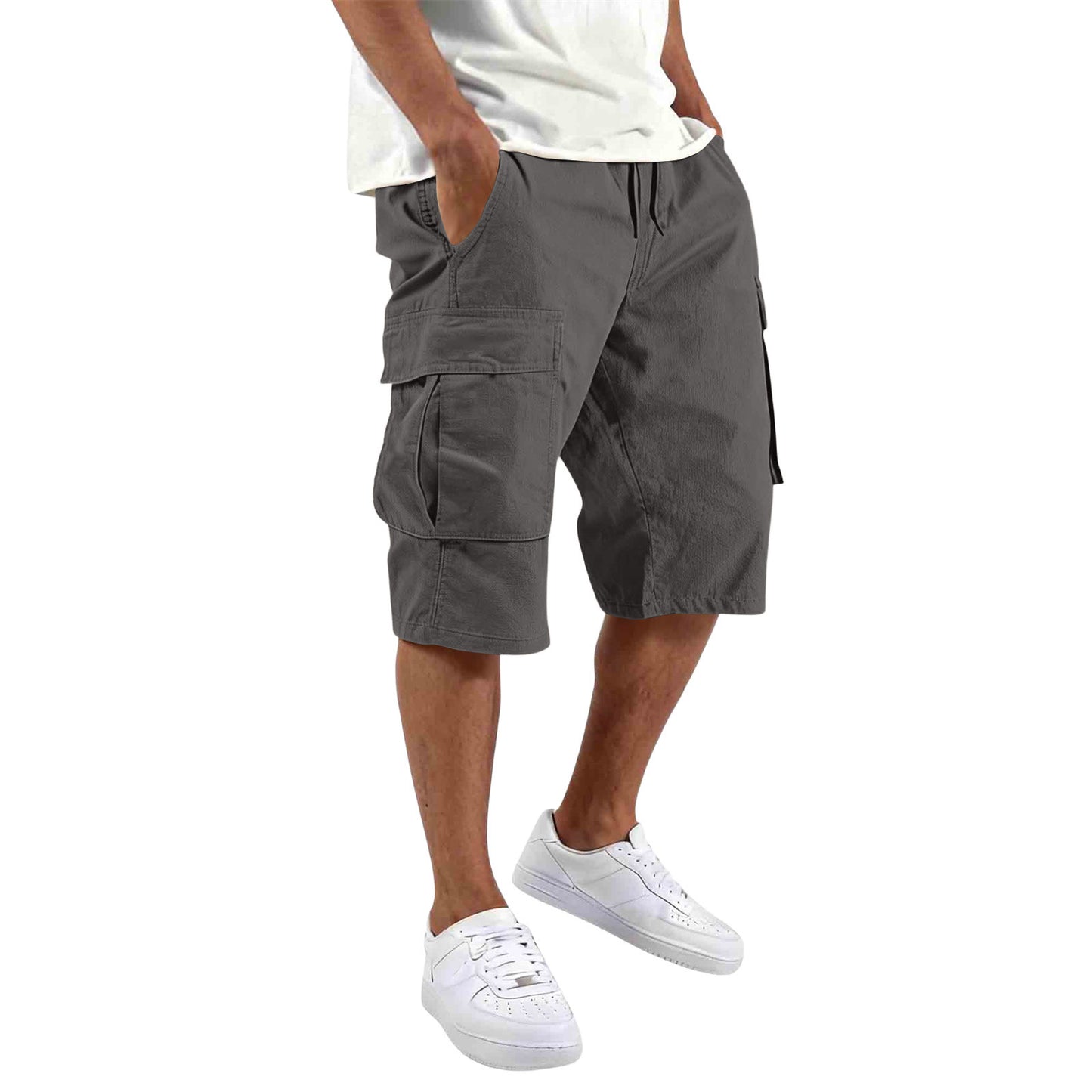 Shorts Cargo pour Hommes Sport Décontracté Multi Poches