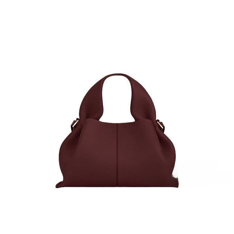 Sac bandoulière en cuir véritable à motif raviolis