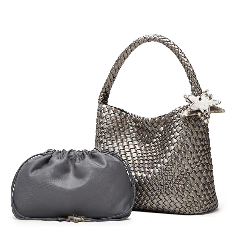 Sac fourre-tout grande capacité tissé à la main