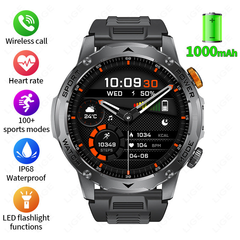 Montre intelligente Bluetooth avec suivi de santé