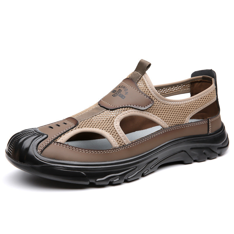 Sandales pour hommes à bout fermé et respirantes