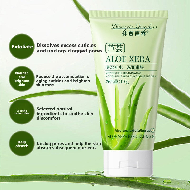 Gel exfoliant à l'aloe vera