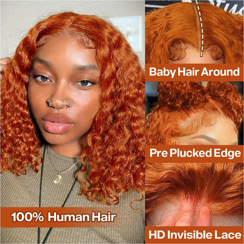 Perruque en dentelle de cheveux humains ondul�e l�che