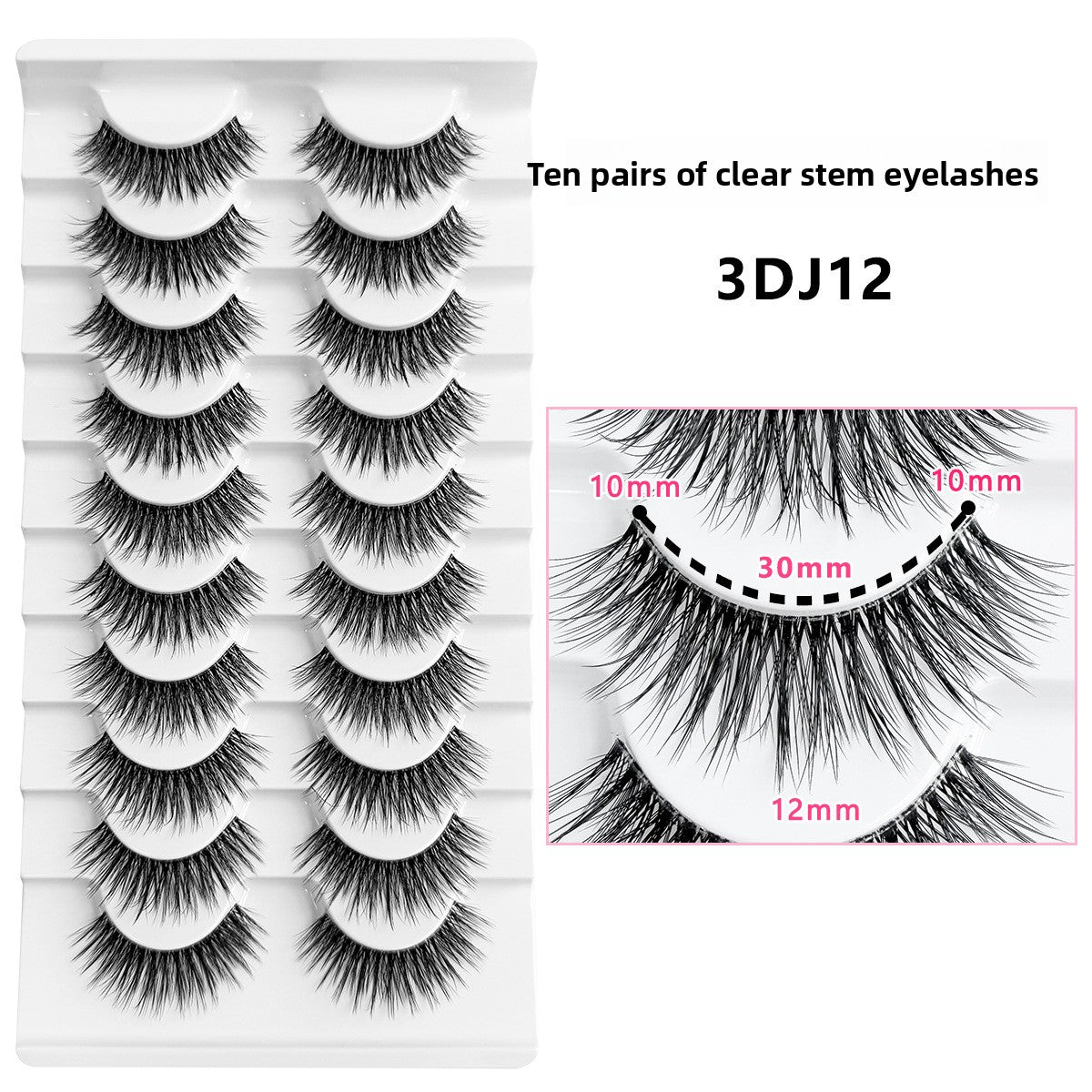 Faux cils 10 paires effet naturel