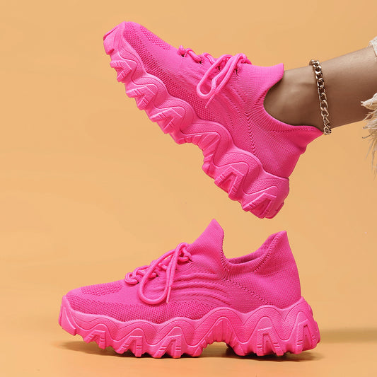 Chaussures de sport en mesh respirant pour femmes à enfiler