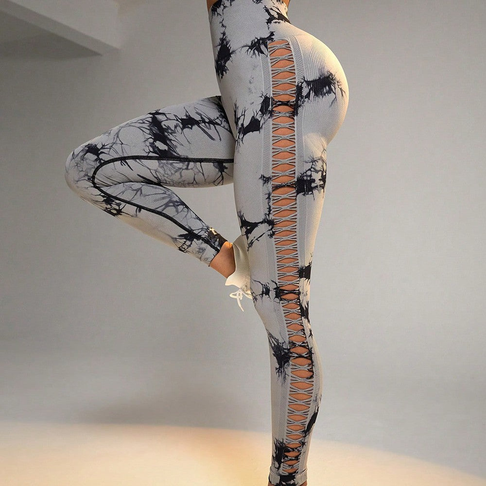 Leggings de yoga taille haute avec design qui remonte les fesses