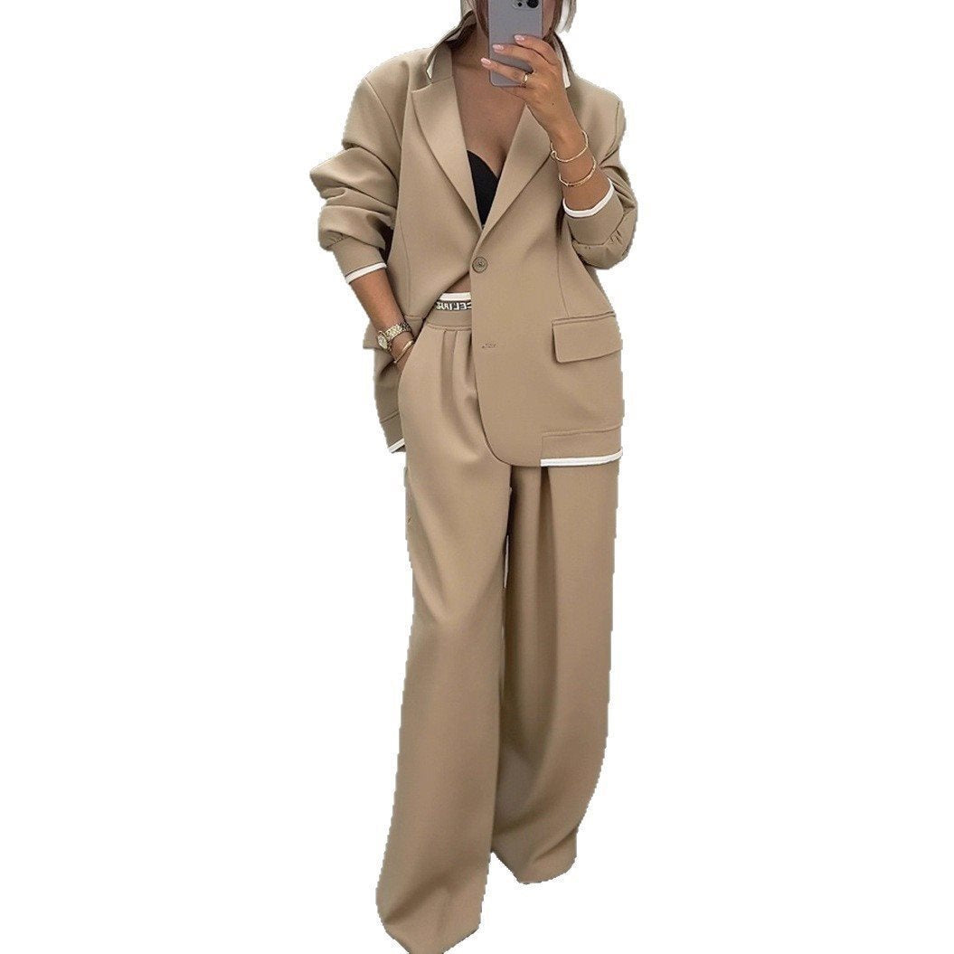 Blazer pour femmes et pantalon large