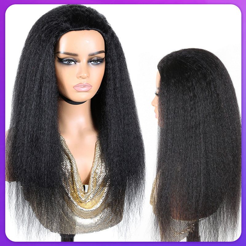 Demi-perruque en cheveux humains