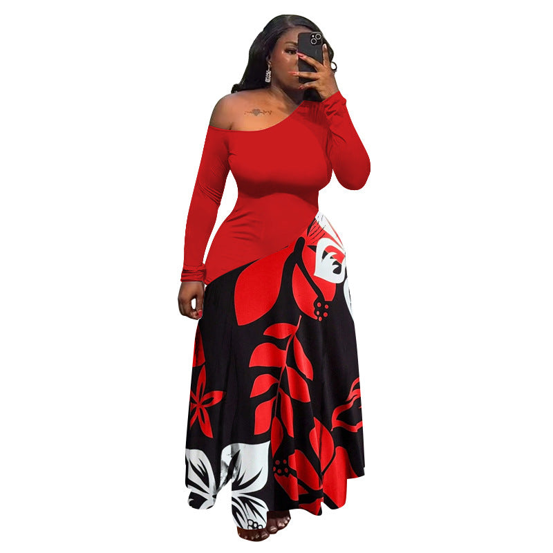 Robe à jupe ample