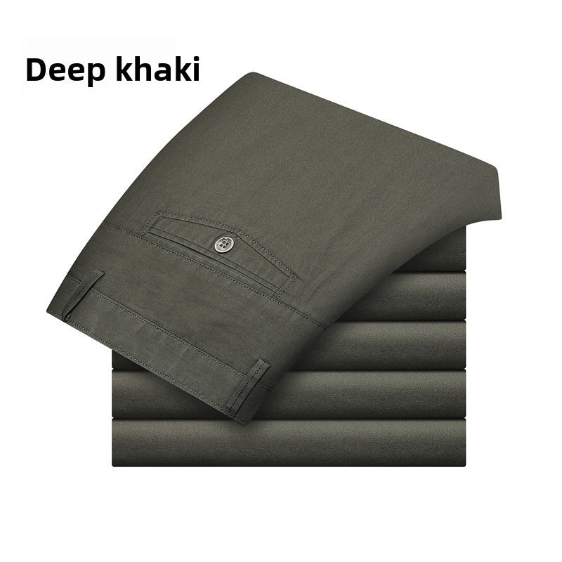 Pantalon décontracté pour hommes à jambes droites et coupe slim