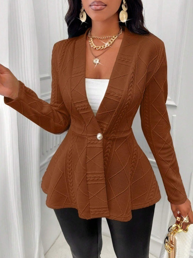 Manteau jacquard pour femmes