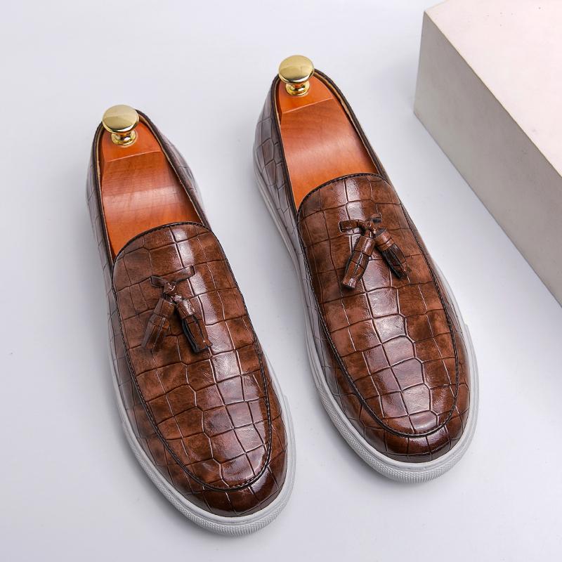 Chaussures en cuir décontractées pour hommes