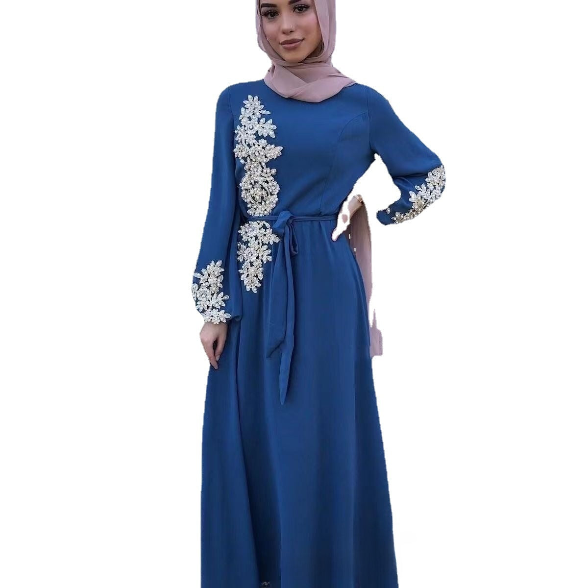 Robe Abaya à Manches Longues pour Femmes