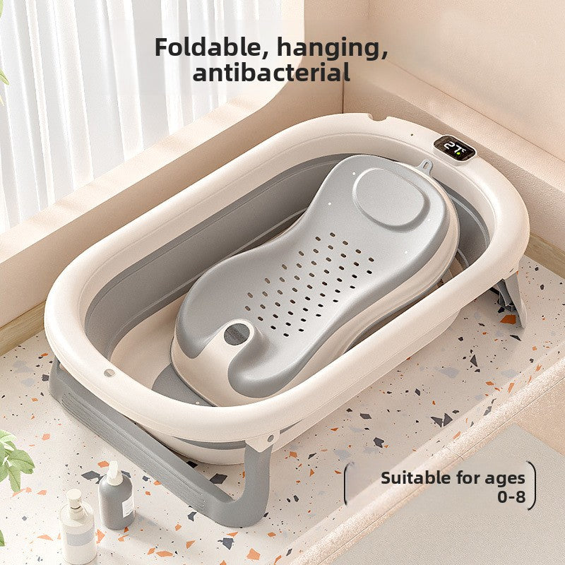 Baignoire pliable pour bébé avec accessoires