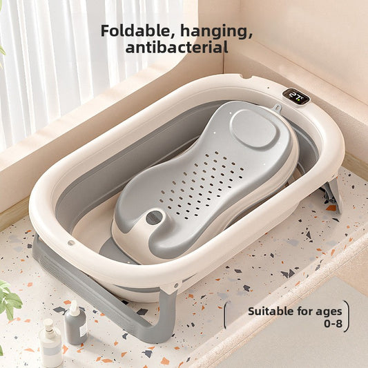 Baignoire pliable pour bébé avec accessoires