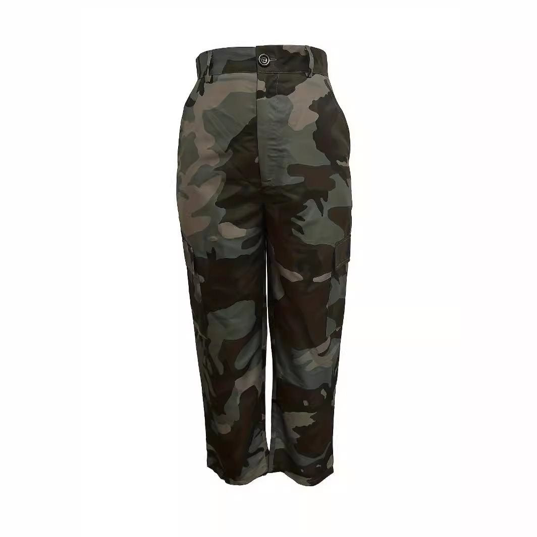 Pantalon cargo camouflage pour femmes