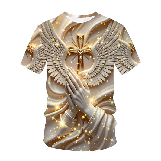 T-shirt imprimé Hommes Ailes Divines