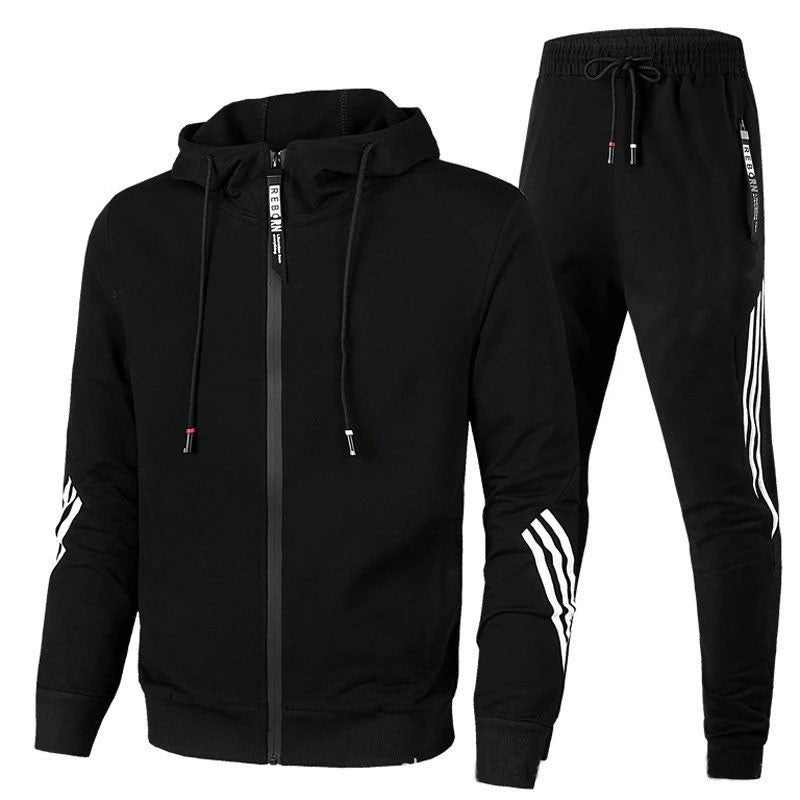 Habit :Ensemble sweat-shirt a capuche imprime et pantalon de sport