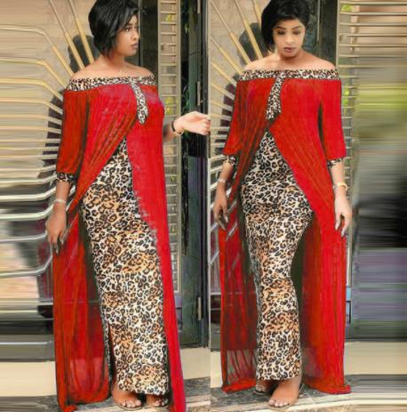 Habit :Robe imprimée léopard pour femme